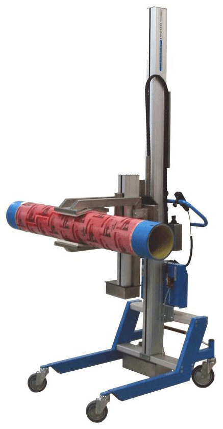 Lift-assist equipment handling a sleeve horizontally