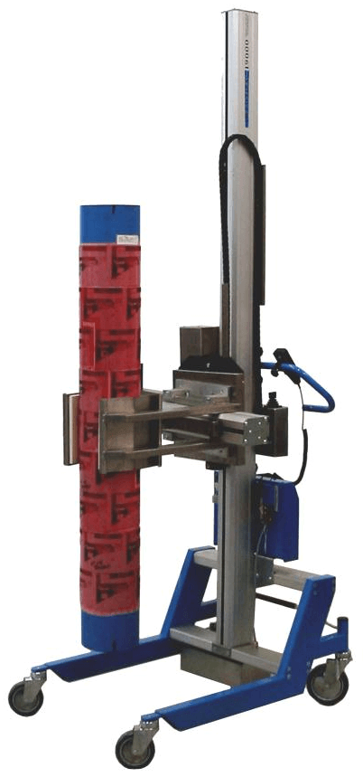Lift-assist equipment handling a sleeve vertically